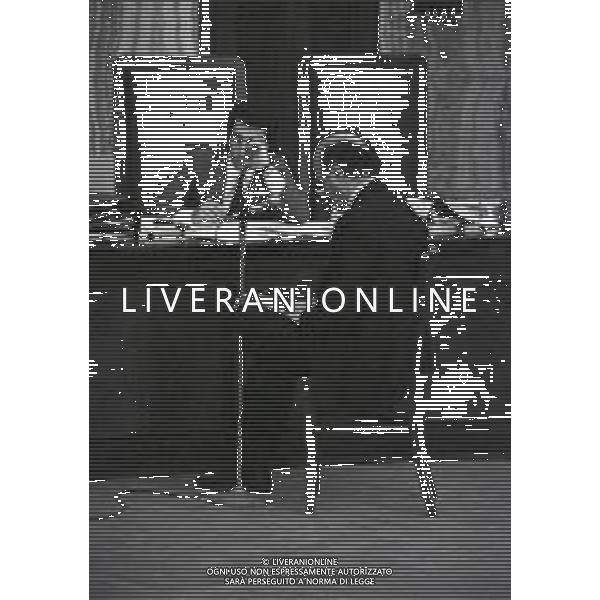 RETROSPETTIVA ROBERTO CALVI BANCHIERE NELLA FOTO ROBERTO CALVI AL PROCESSO PER FRODE O TRUFFA PRESUNTA A MILANO NELL\'ANNO 1981 AG ALDO LIVERANI SAS