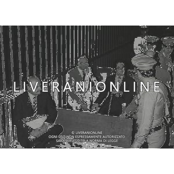 RETROSPETTIVA ROBERTO CALVI BANCHIERE NELLA FOTO ROBERTO CALVI AL PROCESSO PER FRODE O TRUFFA PRESUNTA A MILANO NELL\'ANNO 1981 AG ALDO LIVERANI SAS