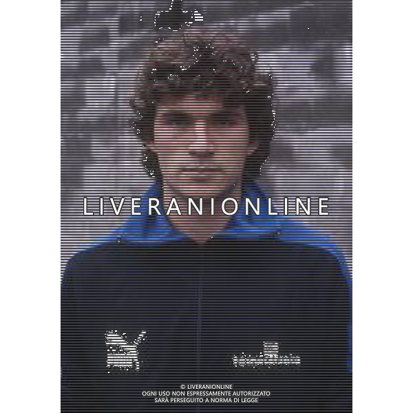 RETROSPETTIVA FEDERICO ROSSI CALCIATORE - NELLA FOTO CON LA MAGLIA DEL PISA NEL 1979-1980 ARCHIVIO AG. ALDO LIVERANI SAS
