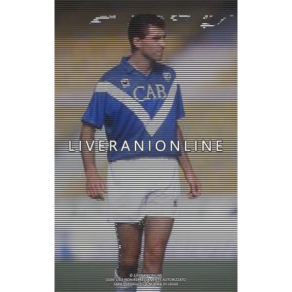 RETROSPETTIVA GIAMPAOLO SAURINI CALCIATORE NELLA FOTO CON LA MAGLIA DEL BRESCIA NEL 1992-1993 ARCHIVIO AG. ALDO LIVERANI SAS