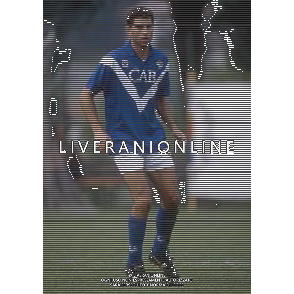 RETROSPETTIVA GIAMPAOLO SAURINI CALCIATORE NELLA FOTO CON LA MAGLIA DEL BRESCIA NEL 1992-1993 ARCHIVIO AG. ALDO LIVERANI SAS