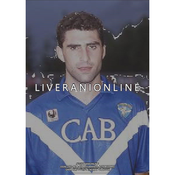 RETROSPETTIVA GIAMPAOLO SAURINI CALCIATORE NELLA FOTO CON LA MAGLIA DEL BRESCIA NEL 1992-1993 ARCHIVIO AG. ALDO LIVERANI SAS