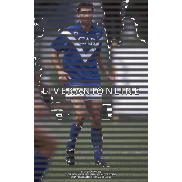 RETROSPETTIVA GIAMPAOLO SAURINI CALCIATORE NELLA FOTO CON LA MAGLIA DEL BRESCIA NEL 1992-1993 ARCHIVIO AG. ALDO LIVERANI SAS
