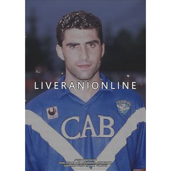 RETROSPETTIVA GIAMPAOLO SAURINI CALCIATORE NELLA FOTO CON LA MAGLIA DEL BRESCIA NEL 1992-1993 ARCHIVIO AG. ALDO LIVERANI SAS