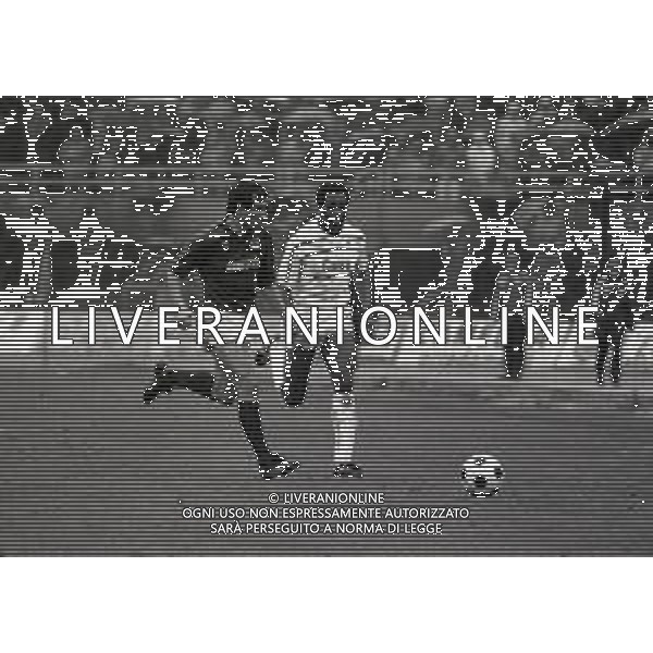 29-04-1984 TORINO-CAMPIONATO DI CALCIO SERIE A TORINO MILAN 1-2 NELLA FOTO DOMENICO CASO E LUTHER BLISSETT AG ALDO LIVERANI SAS