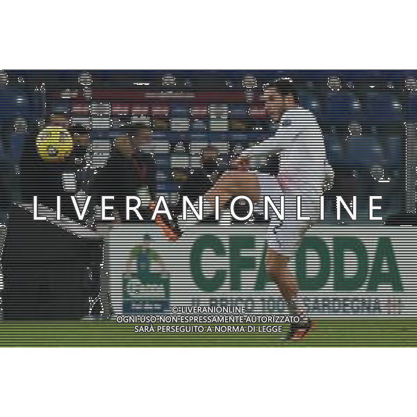 18-01-2021-CAGLIARI CALCIO-A.C. MILAN. CAMPIONATO CALCIO ITALIANO SERIE A 2020/2021. ITALIA, SARDEGNA, CAGLIARI, STADIO SARDEGNA ARENA. SALVATORE MOI/ALDO LIVERANI SAS NELLA FOTO: DAVIDE CALABRIA MILAN. ©SALVATORE MOI /AGENZIA ALDO LIVERANI SAS