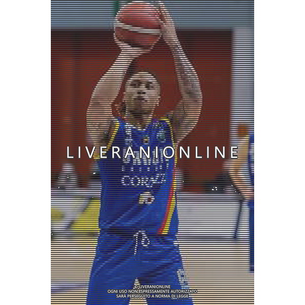 Matteo Casoni/LM - Vanoli Cremona vs A|X Armani Exchange Milano - Italian Basketball A Serie Championship 2020/2021 19 January 2021 - Palazzetto dello Sport Mario Radi, cremona, Italy Photo showing: T.J. Williams (Vanoli Cremona) at free throw @LM/Matteo Casoni/ AGENZIA ALDO LIVERANI SAS
