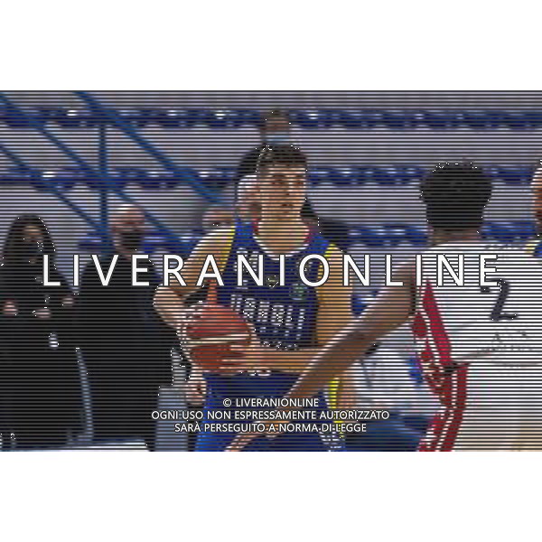 Matteo Casoni/LM - Vanoli Cremona vs A|X Armani Exchange Milano - Italian Basketball A Serie Championship 2020/2021 19 January 2021 - Palazzetto dello Sport Mario Radi, cremona, Italy Photo showing: Daulton Hommes (Vanoli Cremona) at three point throw @LM/Matteo Casoni/ AGENZIA ALDO LIVERANI SAS