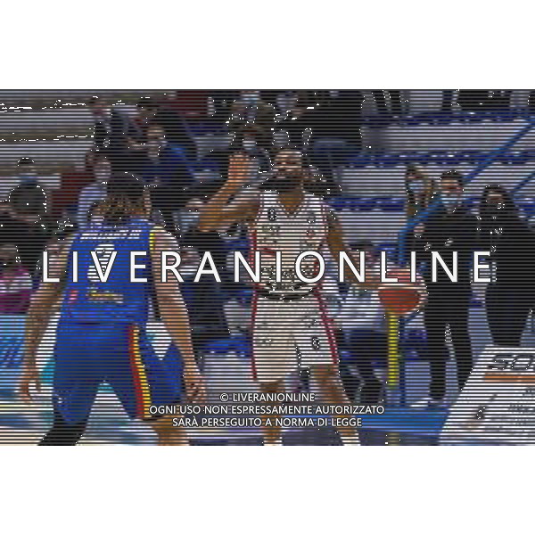 Matteo Casoni/LM - Vanoli Cremona vs A|X Armani Exchange Milano - Italian Basketball A Serie Championship 2020/2021 19 January 2021 - Palazzetto dello Sport Mario Radi, cremona, Italy Photo showing: Kevin Punter (A|X Armani Exchange Milano) in action @LM/Matteo Casoni/ AGENZIA ALDO LIVERANI SAS