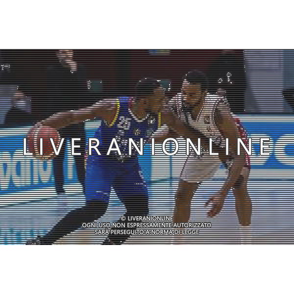 Matteo Casoni/LM - Vanoli Cremona vs A|X Armani Exchange Milano - Italian Basketball A Serie Championship 2020/2021 19 January 2021 - Palazzetto dello Sport Mario Radi, cremona, Italy Photo showing: David R. Cournooh (Vanoli Cremona) in action @LM/Matteo Casoni/ AGENZIA ALDO LIVERANI SAS