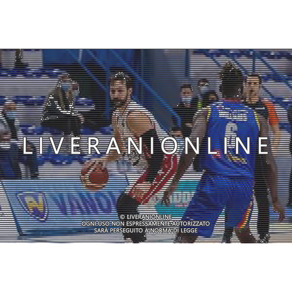 Matteo Casoni/LM - Vanoli Cremona vs A|X Armani Exchange Milano - Italian Basketball A Serie Championship 2020/2021 19 January 2021 - Palazzetto dello Sport Mario Radi, cremona, Italy Photo showing: Riccardo Moraschini (A|X Armani Exchange Milano) in action @LM/Matteo Casoni/ AGENZIA ALDO LIVERANI SAS