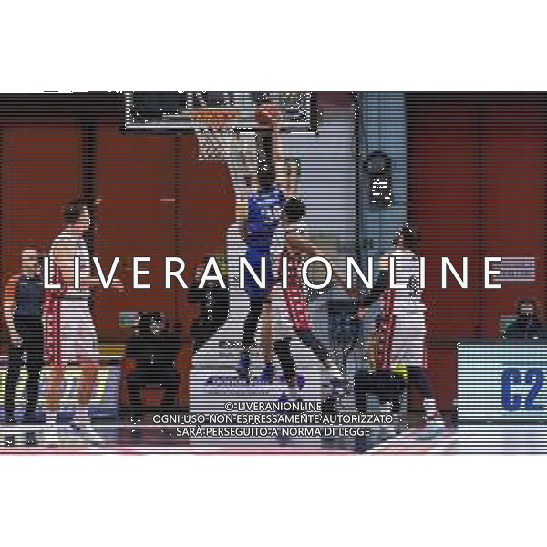 Matteo Casoni/LM - Vanoli Cremona vs A|X Armani Exchange Milano - Italian Basketball A Serie Championship 2020/2021 19 January 2021 - Palazzetto dello Sport Mario Radi, cremona, Italy Photo showing: Daulton Hommes (Vanoli Cremona) in action @LM/Matteo Casoni/ AGENZIA ALDO LIVERANI SAS