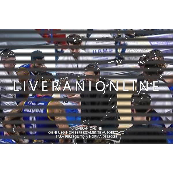 Matteo Casoni/LM - Vanoli Cremona vs A|X Armani Exchange Milano - Italian Basketball A Serie Championship 2020/2021 19 January 2021 - Palazzetto dello Sport Mario Radi, cremona, Italy Photo showing: Paolo Galbiati (Vanoli Cremona) @LM/Matteo Casoni/ AGENZIA ALDO LIVERANI SAS