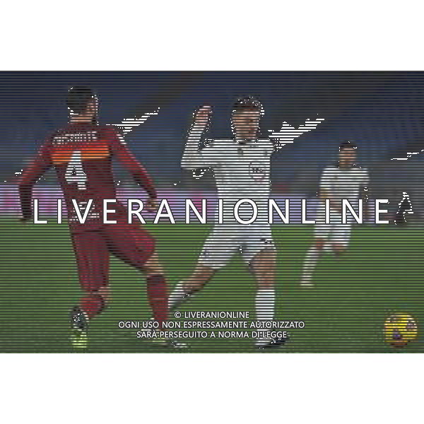 Roma vs Spezia Tim Cup - Ottavi di finale Stadio Olimpico - Roma 19-01-2021 nella foto Cristante e Maggiore ©Federico Gaetano / AGENZIA ALDO LIVERANI SAS