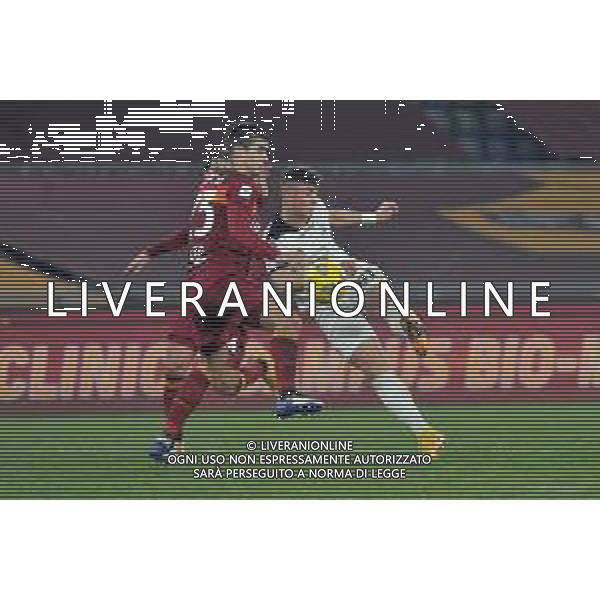 Roma vs Spezia Tim Cup - Ottavi di finale Stadio Olimpico - Roma 19-01-2021 nella foto Piccoli e gianluca Mancini ©Federico Gaetano / AGENZIA ALDO LIVERANI SAS