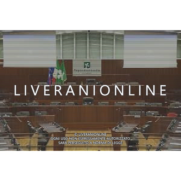 ¬© TVRG la sala del consiglio regionale Milano 19-01-2021 Seduta del consiglio regionale di Regione Lombardia foto Roberto Garavaglia/agenzia Aldo Liverani sas / AGENZIA ALDO LIVERANI SAS