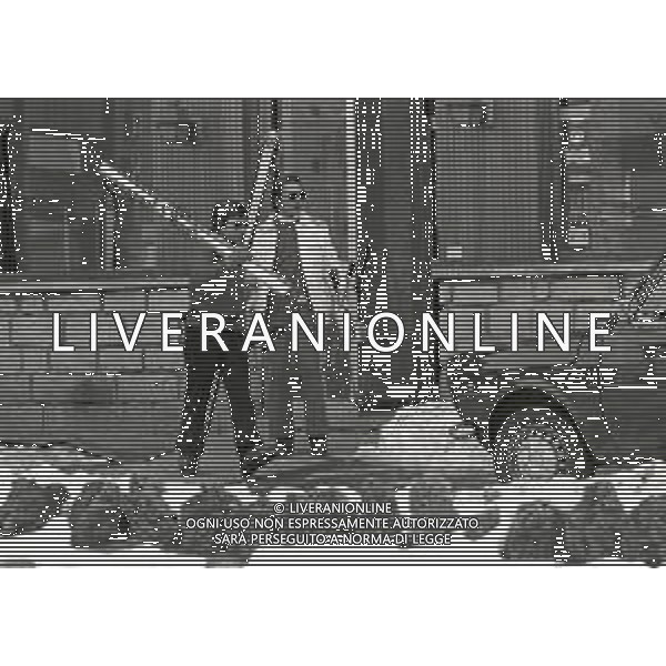 RETROSPETTIVA MIKE BONGIORNO PRESENTATORE TELEVISIVO NELLA FOTO MIKE BONGIORNO A MADESIMO NELL\'ANNO 1972 AG ALDO LIVERANI SAS