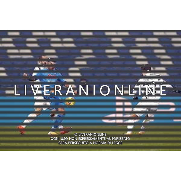 Reggio Emilia 20/01/2021 PS5 Supercoppa Italiana 2020/2021 Juventus vs Napoli - nella foto: Petagna Andrea(ssc napoli) ©Claudio Zamagni/Agenzia Aldo Liverani during Italian\'s PS5 Super Cup 2020/2021 soccer match between JUVENTUS F.C and S.S.C.NAPOLI at Mapei Stadium in Reggio Emilia on January 20 2021 photo credit by Claudio Zamagni/Aldo Liverani Photo Agency/AGENZIA ALDO LIVERANI SAS