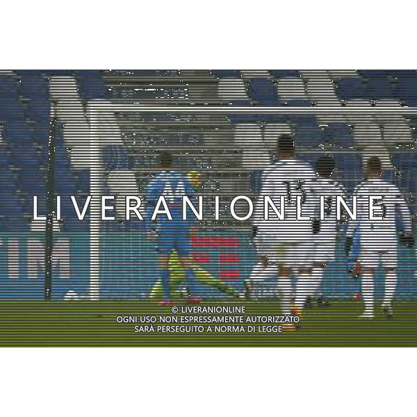 Reggio Emilia 20/01/2021 PS5 Supercoppa Italiana 2020/2021 Juventus vs Napoli - nella foto: goal Cristiano Ronaldo (Juventus f.c.) ©Claudio Zamagni/Agenzia Aldo Liverani during Italian\'s PS5 Super Cup 2020/2021 soccer match between JUVENTUS F.C and S.S.C.NAPOLI at Mapei Stadium in Reggio Emilia on January 20 2021 photo credit by Claudio Zamagni/Aldo Liverani Photo Agency/AGENZIA ALDO LIVERANI SAS