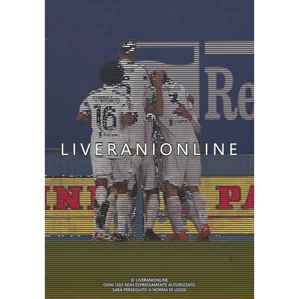 Reggio Emilia 20/01/2021 PS5 Supercoppa Italiana 2020/2021 Juventus vs Napoli - nella foto: Esultanza Juventus dopo il goal di cristiano ronaldo ©Claudio Zamagni/Agenzia Aldo Liverani during Italian\'s PS5 Super Cup 2020/2021 soccer match between JUVENTUS F.C and S.S.C.NAPOLI at Mapei Stadium in Reggio Emilia on January 20 2021 photo credit by Claudio Zamagni/Aldo Liverani Photo Agency/AGENZIA ALDO LIVERANI SAS