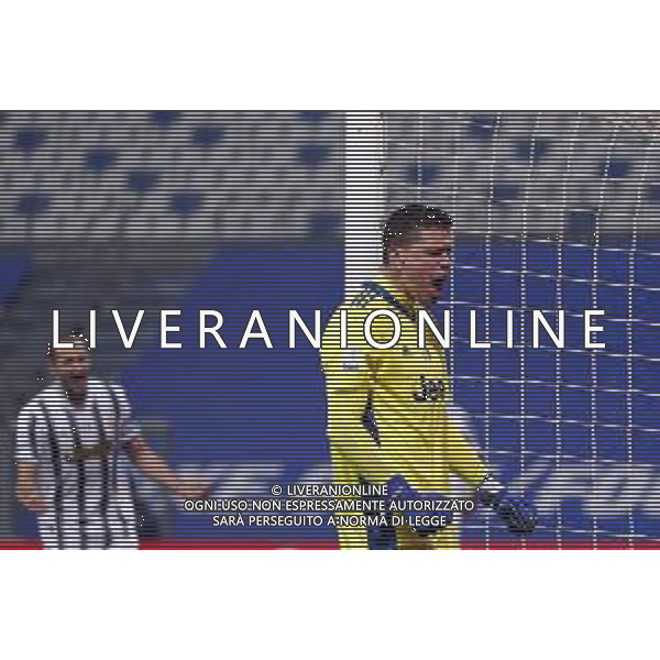 Reggio Emilia 20/01/2021 PS5 Supercoppa Italiana 2020/2021 Juventus vs Napoli - nella foto: Esultanza Szczesny wojciech (Juventus f.c.) ©Claudio Zamagni/Agenzia Aldo Liverani during Italian\'s PS5 Super Cup 2020/2021 soccer match between JUVENTUS F.C and S.S.C.NAPOLI at Mapei Stadium in Reggio Emilia on January 20 2021 photo credit by Claudio Zamagni/Aldo Liverani Photo Agency/AGENZIA ALDO LIVERANI SAS