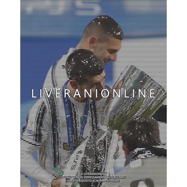 Reggio Emilia 20/01/2021 PS5 Supercoppa Italiana 2020/2021 Juventus vs Napoli - nella foto: festeggiamenti Juventus per la vittoria della supercoppa ©Claudio Zamagni/Agenzia Aldo Liverani during Italian\'s PS5 Super Cup 2020/2021 soccer match between JUVENTUS F.C and S.S.C.NAPOLI at Mapei Stadium in Reggio Emilia on January 20 2021 photo credit by Claudio Zamagni/Aldo Liverani Photo Agency