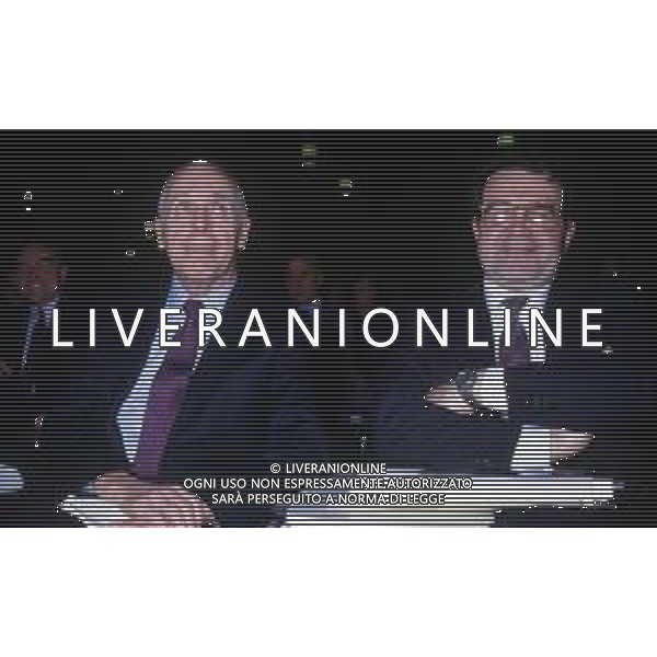 RETROSPETTIVA ANNI \'80 MARIO SCHIMBERNI ECONOMISTA NELLA FOTO NEL 1987 CON ROMANO PRODI ©ARCHIVIO AGENZIA ALDO LIVERANI SAS