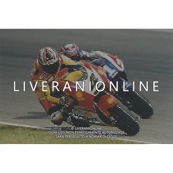 LORIS CAPIROSSI PILOTA MOTOCICLISTICO CON LA HONDA GRESINI 250 NEL 1999 con il numero 1 da Campione del Mondo Nella foto con Thoru Ukawa n.4 ©Danilo Recalcati/Controluce/ARCHIVIO AG. ALDO LIVERANI SAS