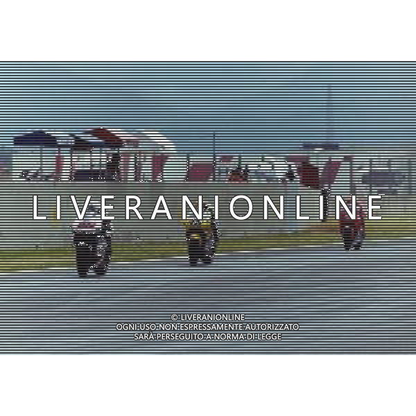 LORIS CAPIROSSI PILOTA MOTOCICLISTICO CON LA Emerson HONDA PONS 500 NEL 2000 Nella foto con Valentino Rossi e Max Biaggi ©Danilo Recalcati/Controluce/ARCHIVIO AG. ALDO LIVERANI SAS