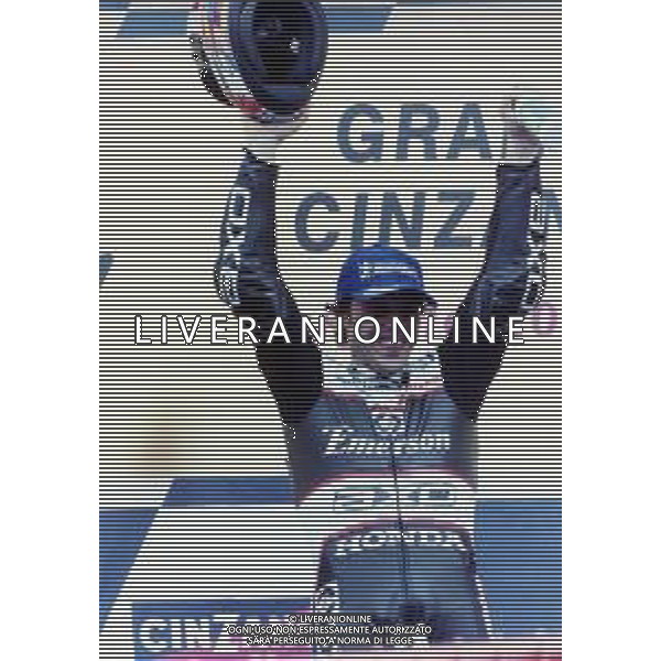 LORIS CAPIROSSI PILOTA MOTOCICLISTICO CON LA Emerson HONDA PONS 500 NEL 2000 Nella foto sul podio al Mugello ©Danilo Recalcati/Controluce/ARCHIVIO AG. ALDO LIVERANI SAS