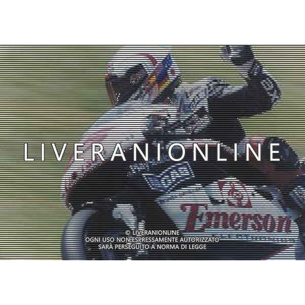 LORIS CAPIROSSI PILOTA MOTOCICLISTICO CON LA Emerson HONDA PONS 500 NEL 2000 ©Danilo Recalcati/Controluce/ARCHIVIO AG. ALDO LIVERANI SAS