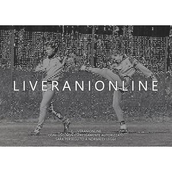 1986-1987 APPIANO GENTILE ALLENAMENTO INTER NELLA FOTO KARL HEINZE RUMMENIGGE E ANDREA MANDORLINI AG ALDO LIVERANI SAS