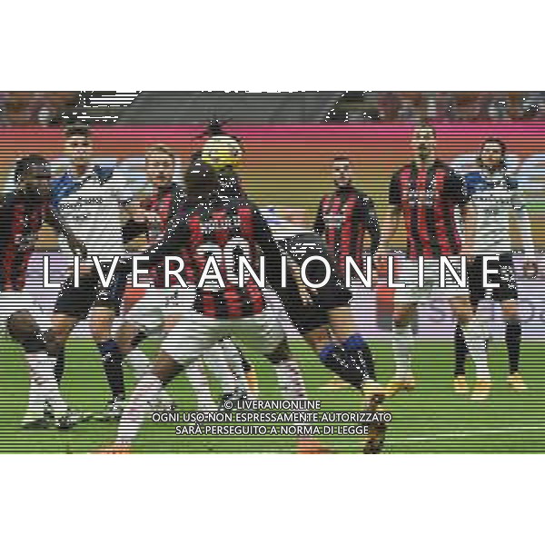 Cristian Romero (Atalanta) segna il gol dell’1 a 0 Milan vs Atalanta Campionato Serie A TIM - 19a giornata Milano 23-01-2021 Stadio Giuseppe Meazza - San Siro foto Roberto Garavaglia/ag. Aldo Liverani sas /AGENZIA ALDO LIVERANI SAS