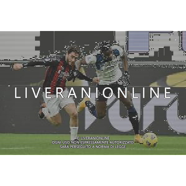 Davide Calabria (Milan) e Duvan Zapata (Atalanta) Milan vs Atalanta Campionato Serie A TIM - 19a giornata Milano 23-01-2021 Stadio Giuseppe Meazza - San Siro foto Roberto Garavaglia/ag. Aldo Liverani sas /AGENZIA ALDO LIVERANI SAS
