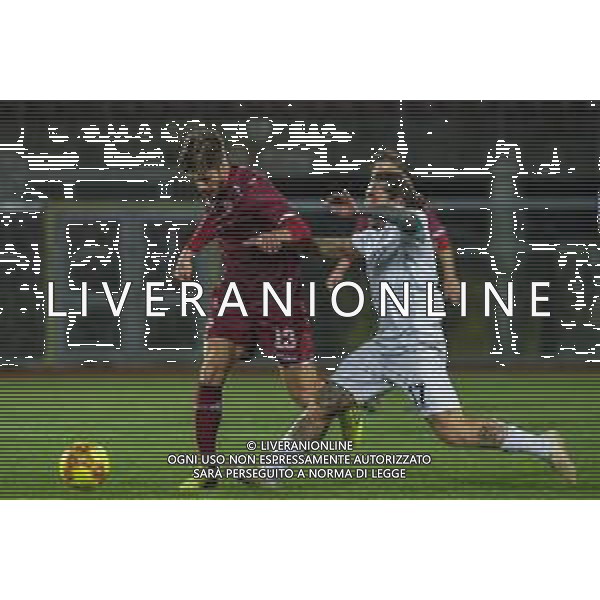 Fabio Fagiolini/LM - Livorno vs Albinoleffe - Italian football Serie C match 2020/2021 23 January 2021 - Armando Picchi stadium, livorno, Italy Photo showing: Gianluca Piccoli (Livorno) and Carmine Giorgione (Albinoleffe) @LM/Fabio Fagiolini/AGENZIA ALDO LIVERANI SAS