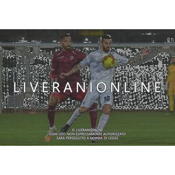 Fabio Fagiolini/LM - Livorno vs Albinoleffe - Italian football Serie C match 2020/2021 23 January 2021 - Armando Picchi stadium, livorno, Italy Photo showing: Gianmarco Gabbianelli (Albinoleffe) and Andrew Delly Marie-Sainte (Livorno) @LM/Fabio Fagiolini/AGENZIA ALDO LIVERANI SAS