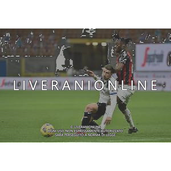 Robin Gosens (Atalanta) e Soualiho Meite (Milan) Milan vs Atalanta Campionato Serie A TIM - 19a giornata Milano 23-01-2021 Stadio Giuseppe Meazza - San Siro foto Roberto Garavaglia/ag. Aldo Liverani sas /AGENZIA ALDO LIVERANI SAS