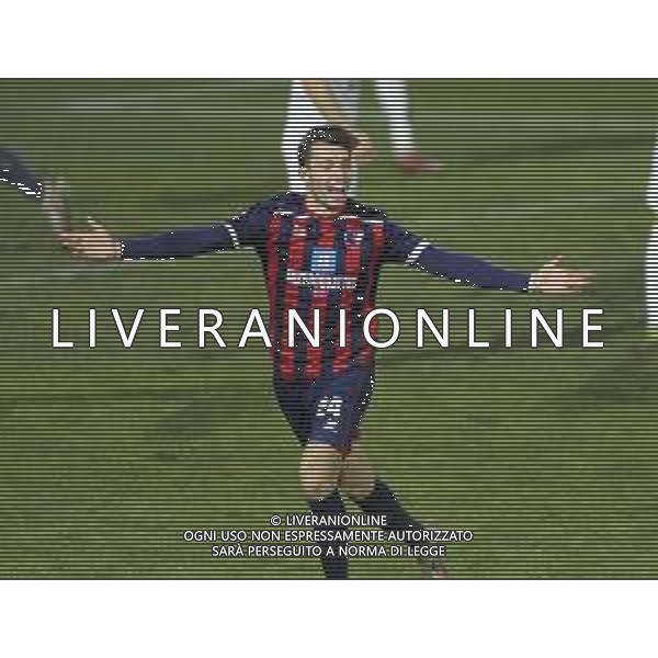 Emanuele Torrasi dell\'Imolese Calcio esulta dopo il gol del pareggio - Imolese calcio - Padova Campionato calcio Serie C Lega Pro Imola 23.01.2021 ©SANNA /AGENZIA ALDO LIVERANI SAS
