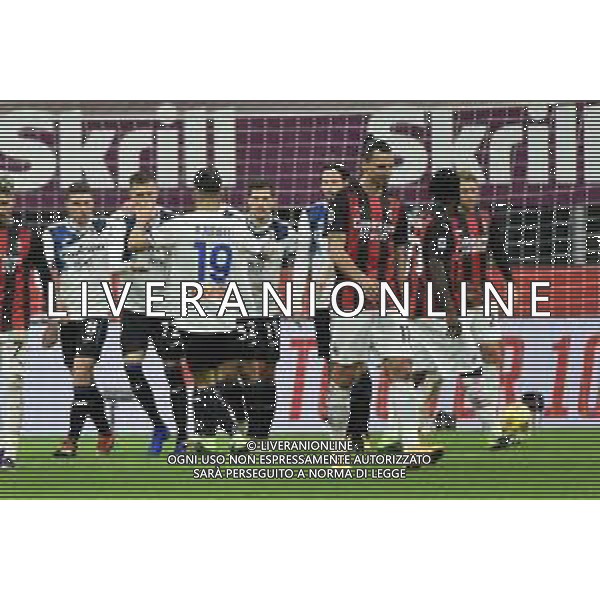 esultanza Atalanta dopo il gol del 2 a 0 di Josip Ilicic su rigore Milan vs Atalanta Campionato Serie A TIM - 19a giornata Milano 23-01-2021 Stadio Giuseppe Meazza - San Siro foto Roberto Garavaglia/ag. Aldo Liverani sas /AGENZIA ALDO LIVERANI SAS