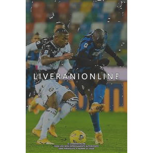 Franco Debernardi/LM - Udinese Calcio vs FC Internazionale - Italian football Serie A match 2020/2021 23 January 2021 - Friuli - Dacia Arena stadium, udine, Italy Photo showing: Romelo Lukaku of Interi fight for the ball against Tolgay Arslanof Udinese @LM/Franco Debernardi /AGENZIA ALDO LIVERANI SAS