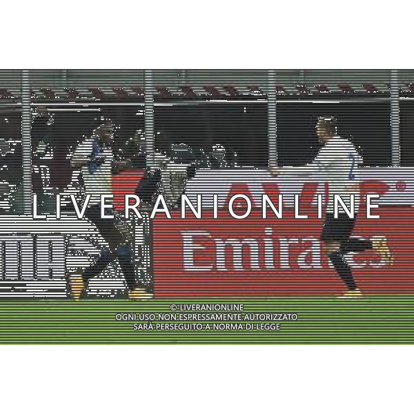 Duvan Zapata (Atalanta) esulta dopo il gol del 3 a 0 Milan vs Atalanta Campionato Serie A TIM - 19a giornata Milano 23-01-2021 Stadio Giuseppe Meazza - San Siro foto Roberto Garavaglia/ag. Aldo Liverani sas /AGENZIA ALDO LIVERANI SAS