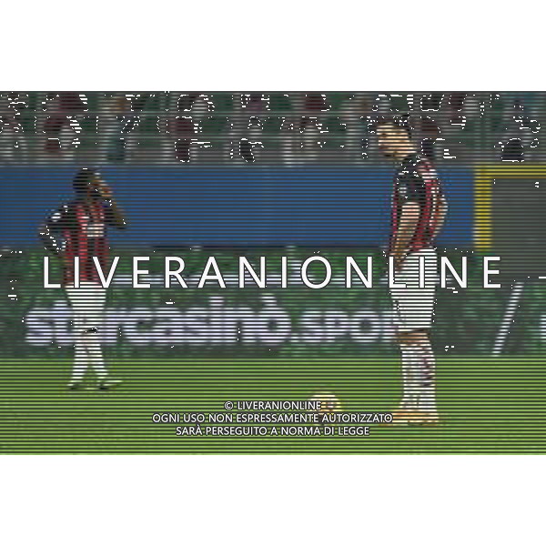 delusione Milan dopo il gol del 3 a 0 - zlatan ibrahimovic Milan vs Atalanta Campionato Serie A TIM - 19a giornata Milano 23-01-2021 Stadio Giuseppe Meazza - San Siro foto Roberto Garavaglia/ag. Aldo Liverani sas /AGENZIA ALDO LIVERANI SAS