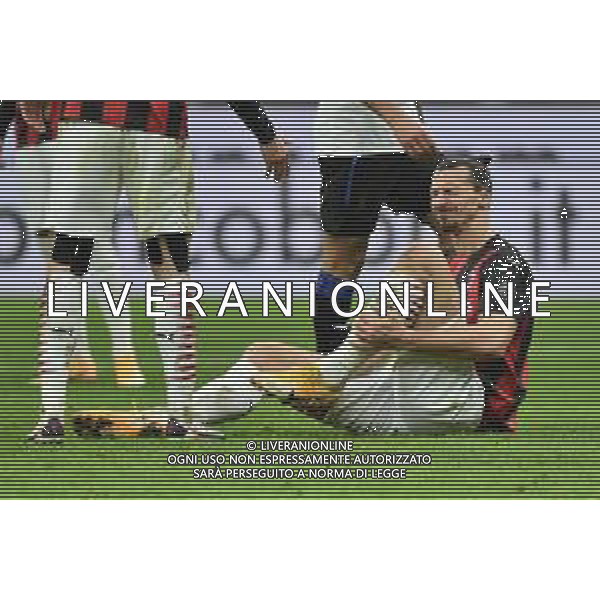 Zlatan Ibrahimovic (Milan) a terra infortunato Milan vs Atalanta Campionato Serie A TIM - 19a giornata Milano 23-01-2021 Stadio Giuseppe Meazza - San Siro foto Roberto Garavaglia/ag. Aldo Liverani sas /AGENZIA ALDO LIVERANI SAS