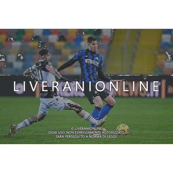 Ettore Griffoni/LM - Udinese Calcio vs FC Internazionale - Italian football Serie A match 2020/2021 23 January 2021 - Friuli - Dacia Arena stadium, udine, Italy Photo showing: Alessandro Bastoni of Internazionale in action against Rodrigo De Paul of Udinese @LM/Ettore Griffoni/AGENZIA ALDO LIVERANI SAS