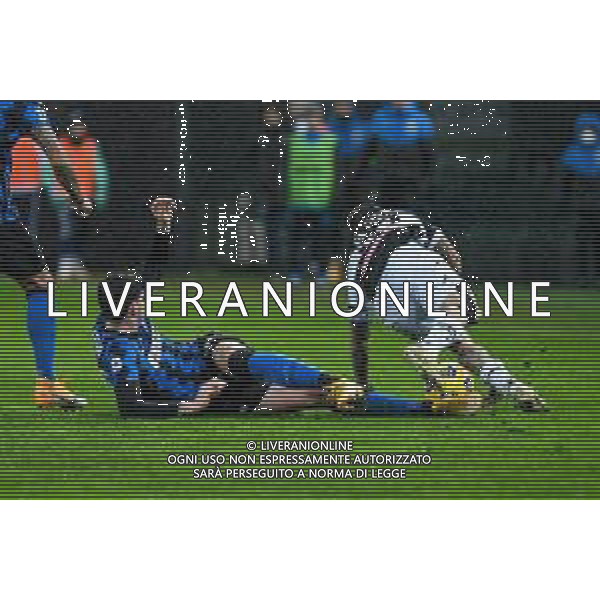 Ettore Griffoni/LM - Udinese Calcio vs FC Internazionale - Italian football Serie A match 2020/2021 23 January 2021 - Friuli - Dacia Arena stadium, udine, Italy Photo showing: Foul of Alessandro Bastoni of Internazionale on Rodrigo De Paul of Udinese @LM/Ettore Griffoni/AGENZIA ALDO LIVERANI SAS