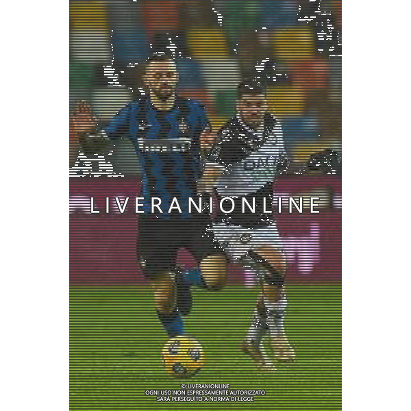 Franco Debernardi/LM - Udinese Calcio vs FC Internazionale - Italian football Serie A match 2020/2021 23 January 2021 - Friuli - Dacia Arena stadium, udine, Italy Photo showing: Javier Rodrigo De Paul of Udinese fight for the ball against Marcelo Brozovic of Inter @LM/Franco Debernardi/AGENZIA ALDO LIVERANI SAS
