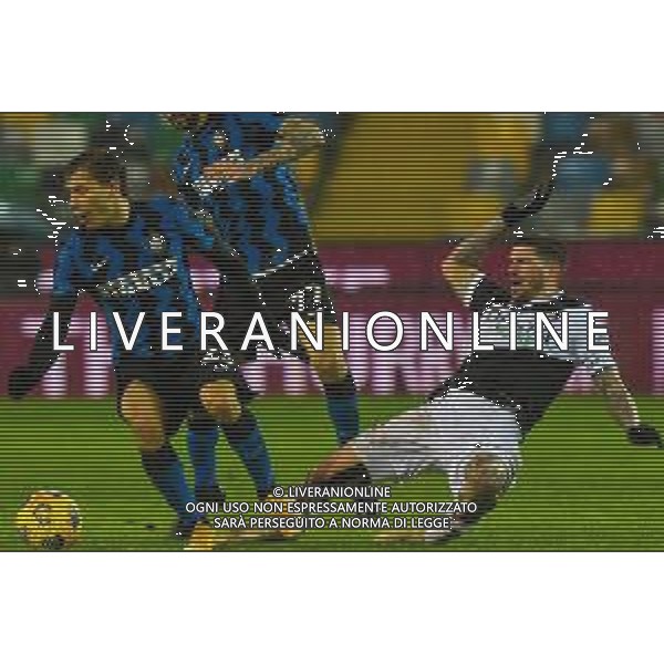 Franco Debernardi/LM - Udinese Calcio vs FC Internazionale - Italian football Serie A match 2020/2021 23 January 2021 - Friuli - Dacia Arena stadium, udine, Italy Photo showing: Nicolo Barella of Inter fight for the ball against Javier Rodrigo De Paul of Udinese @LM/Franco Debernardi/AGENZIA ALDO LIVERANI SAS