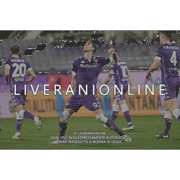 Matteo Papini/LM - ACF Fiorentina vs FC Crotone - Italian football Serie A match 2020/2021 23 January 2021 - Artemio Franchi stadium, florence, Italy Photo showing: Dusan Vlahovic of ACF Fiorentina celebrates after scoring a goal @LM/Matteo Papini/AGENZIA ALDO LIVERANI SAS