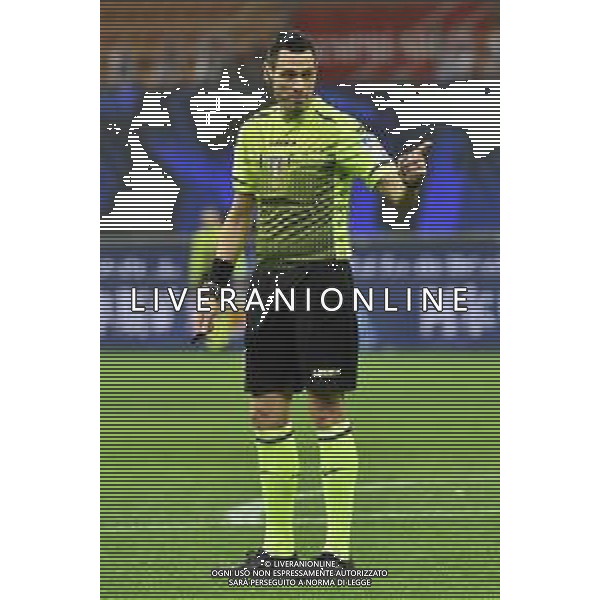 l’arbitro Valerio Mariani di Aprilia (LT) Milan vs Atalanta Campionato Serie A TIM - 19a giornata Milano 23-01-2021 Stadio Giuseppe Meazza - San Siro foto Roberto Garavaglia/ag. Aldo Liverani sas