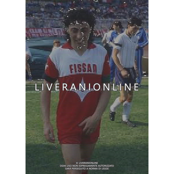 RETROSPETTIVA FRANCO DE FALCO CALCIATORE NELLA FOTO FRANCO DE FALCO CON LA MAGLIA DELLA TRIESTINA AG ALDO LIVERANI SAS